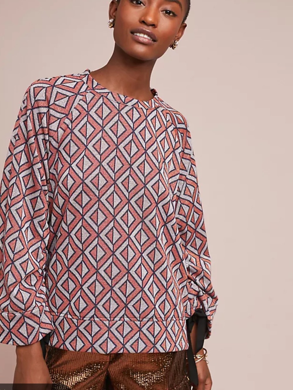 Anthropologie Eva Franco "Sefana" printed sweater XL